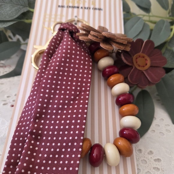 Bag Charm with Floral Accents - Picture 2 of 4